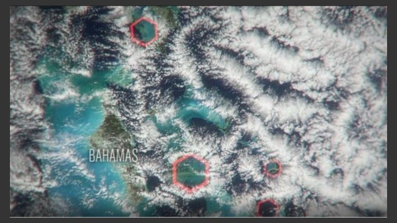 La fotografía satelital de los espacios hexagonales.