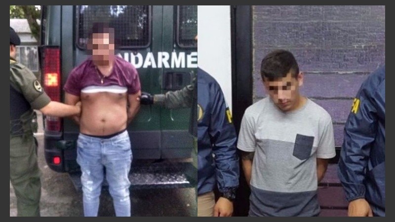 Alexis Camino (izquierda) y Lautaro Funes (derecha), cabecillas de las bandas que están en guerra.