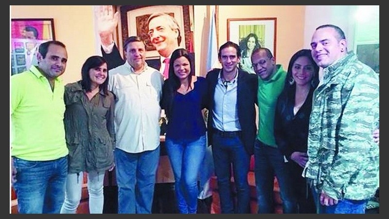 La foto de los vínculos con Venezuela.
