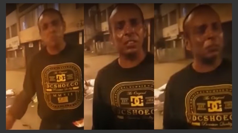 El video lo filmó el propio policía que recibió la queja.