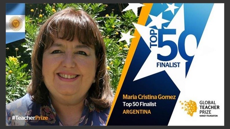 María Cristina elegida entre los mejores 50 docentes del mundo. 