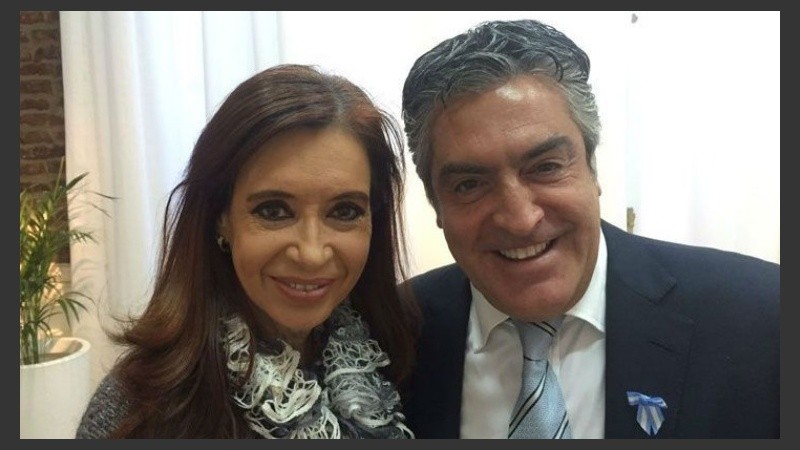 Dalbón junto a Cristina Fernández de Kirchner.