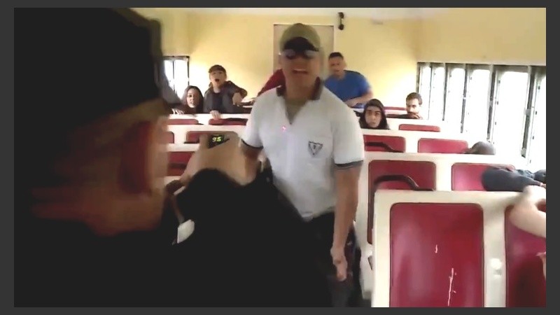 Una imagen del video que publicó el ministerio de Seguridad. 
