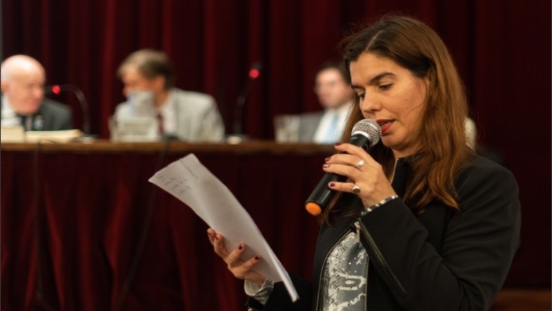 Mercedes Montero, presidenta del Consejo Directivo del Colegio de Traductores de la provincia de Santa Fe, Segunda Circunscripción. 