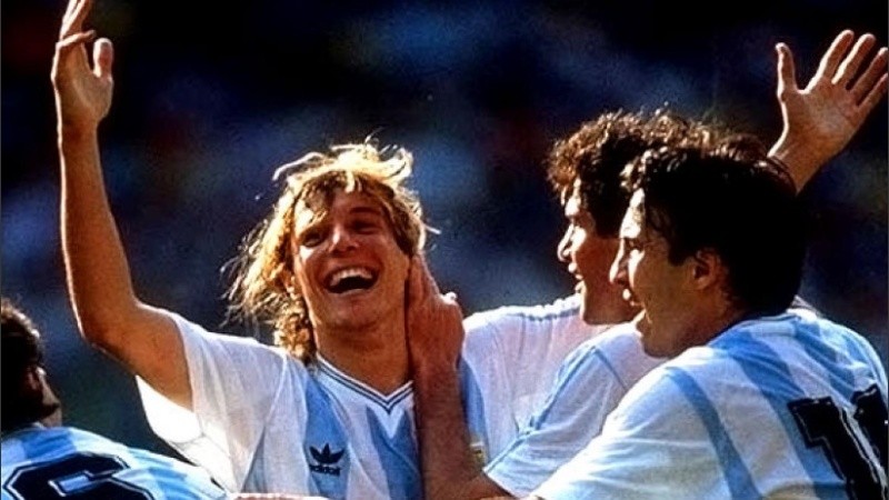 El grito de Caniggia en Turin para darle el triunfo a Argentina.