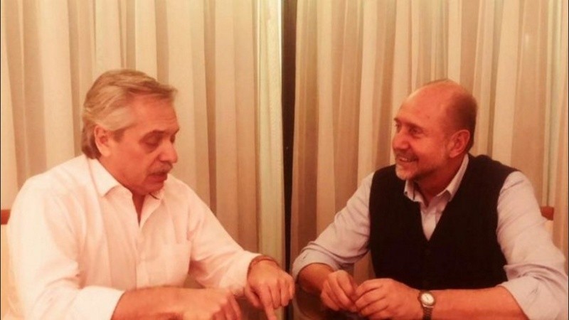 Fernández y Perotti durante su pasada reunión. 
