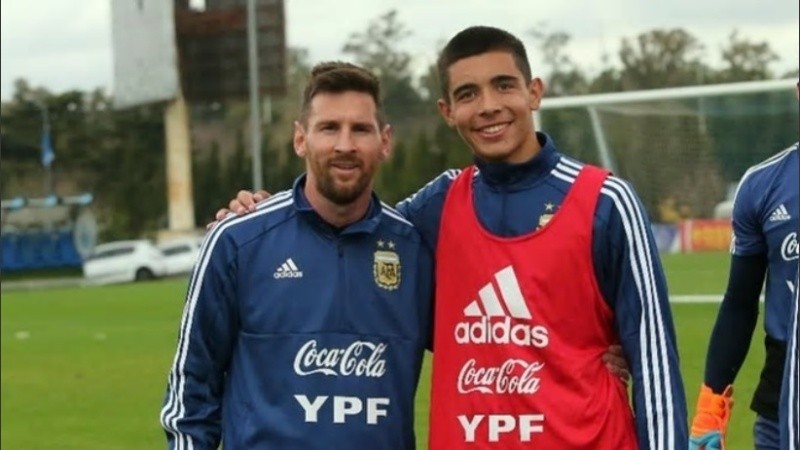 Juan Sebastián Sforza compartió entrenamientos con Leo Messi cuando fue sparring de la selección mayor.