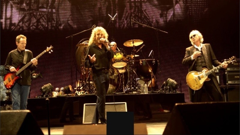 Una captura del concierto que reunió a Led Zeppelin en 2007.