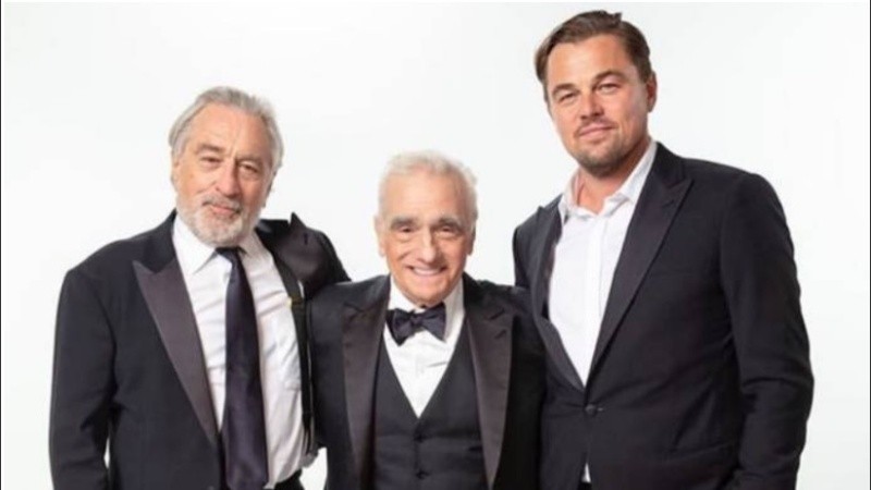 Robert De Niro, Martin Scorsese y Leonardo DiCaprio.