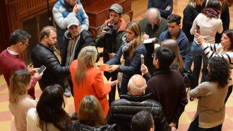 La reunión de ediles con el fiscal federal.