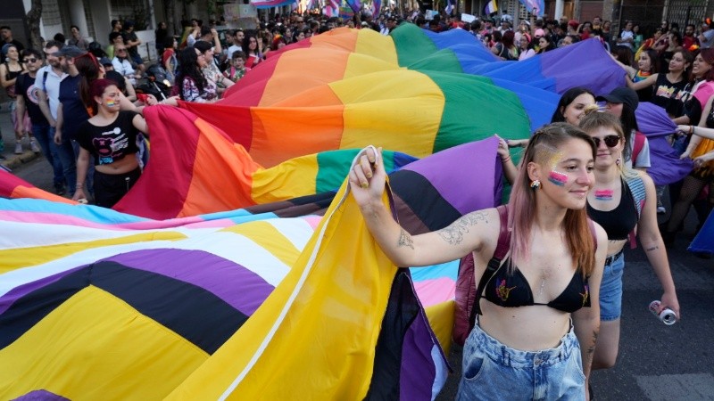 Volvió la multitudinaria Marcha del Orgullo. 