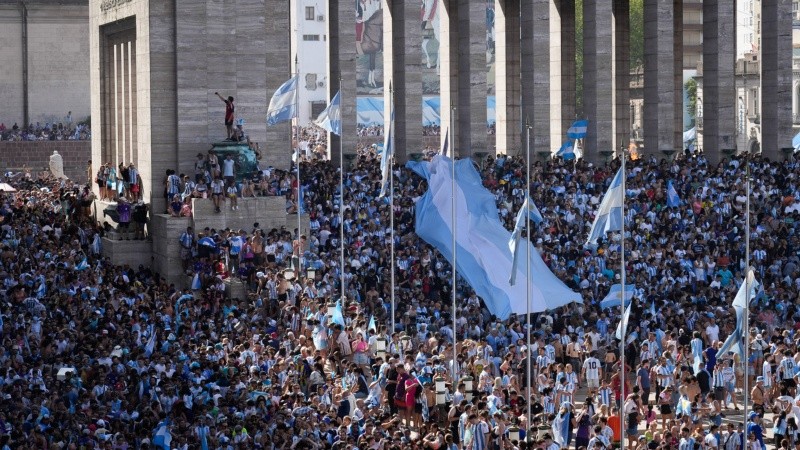 El Monumento fue el epicentro de los festejos. 