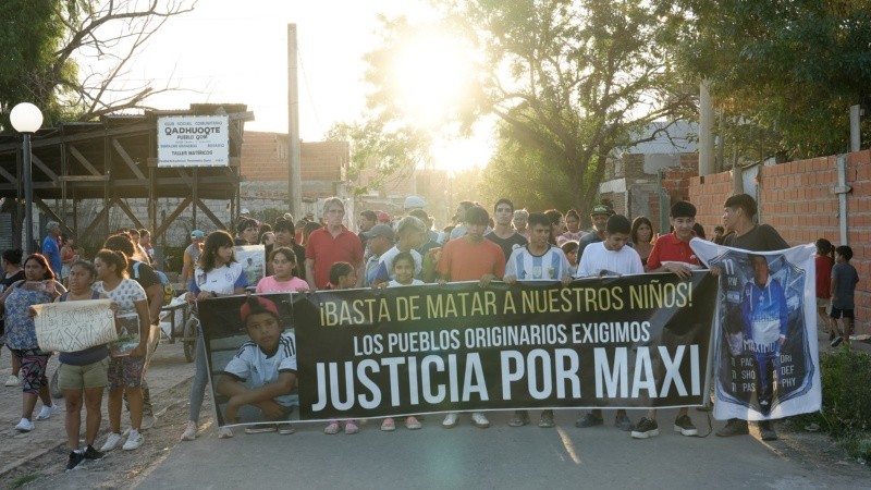 Aniversario. El martes se realizó una marcha para reclamar justicia por Maxi Jerez.