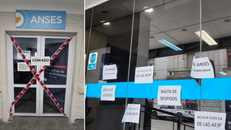 Decenas de oficinas de la Ansés fueron cerrados por los despidos de Milei.
