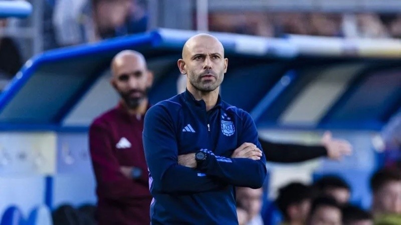 Javier Mascherano, el técnico de la selección sub 20.