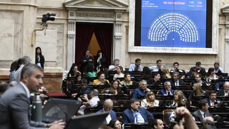 El Gobierno logró dejar sin quórum la sesión para rechazar el DNU 846.