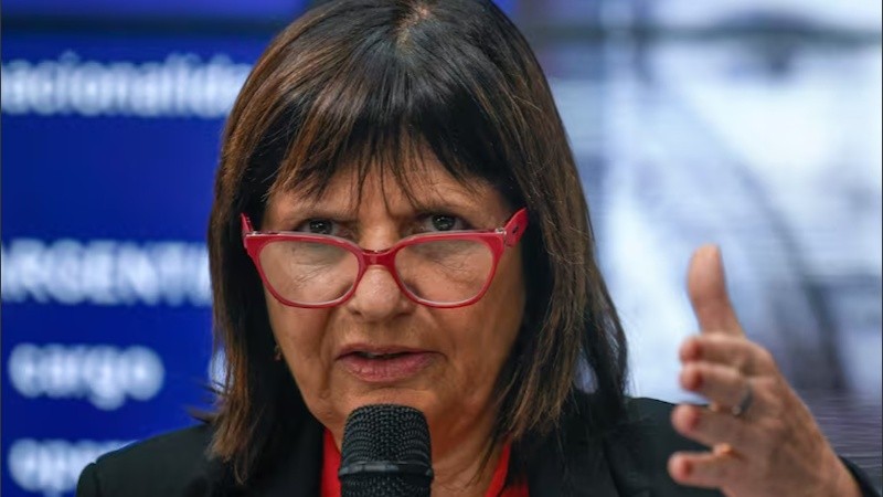 La ministra de Seguridad, Patricia Bullrich.