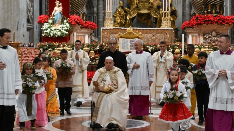 El mensaje de Francisco concluyó con el deseo de 