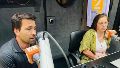 Juan Pablo y Valentina, los padres de Lolo Accursi, en Radio 2.