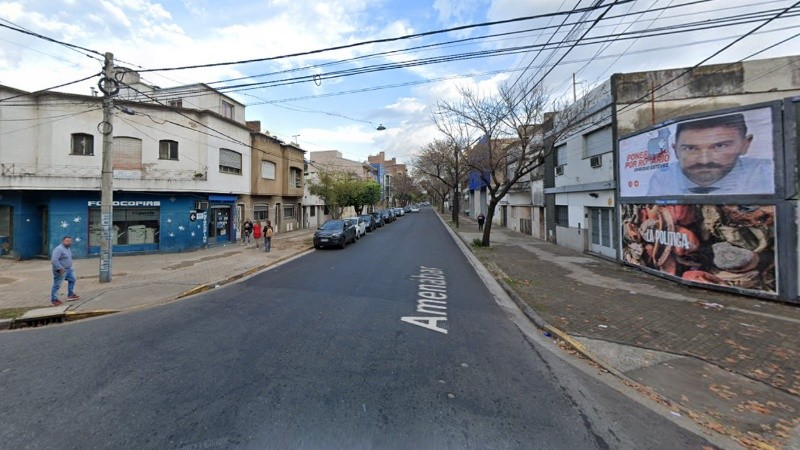 Amenábar al 1100, donde ocurrió el hecho de inseguridad.