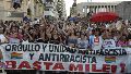 Marcha Antifascista: miles de rosarinos se movilizaron hacia el Monumento