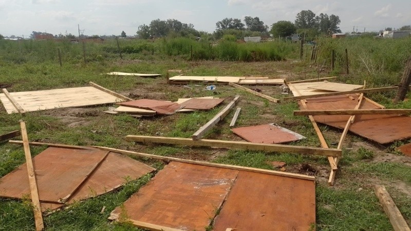 Los elementos que encontraron en los terrenos de Nuevo Alberdi