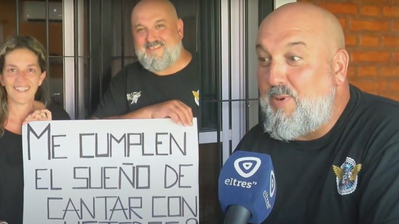 Adrián, el fan de Los Nocheros, dialogó con el Tres.