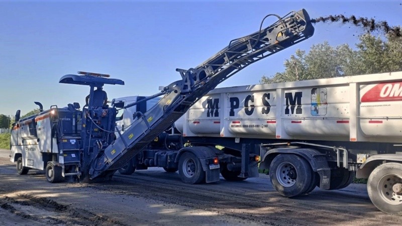 Vialidad Nacional realiza tareas de mantenimiento en rutas del sur santafesino.