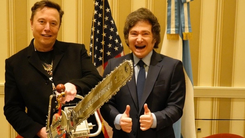 Musk y Milei en Estados Unidos.