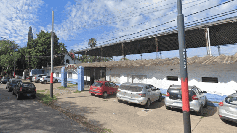 El predio donde la víctima estaba jugando al fútbol.