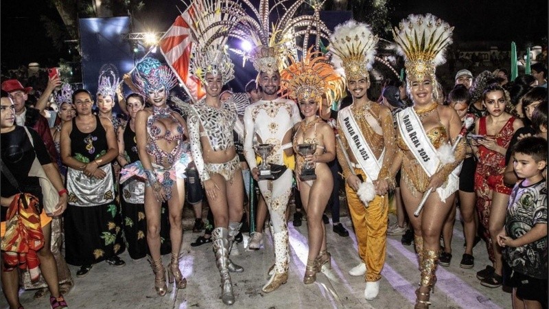 Postales de los Carnavales en Rosario.