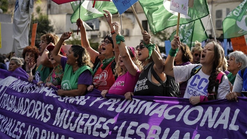 Con un clima más amigable, las mujeres protagonizan su ya tradicional movilización.