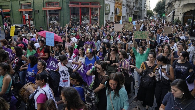 Con un clima más amigable, las mujeres protagonizan su ya tradicional movilización.