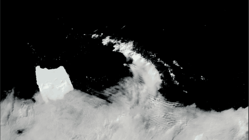 El A-23A es uno de los icebergs más grandes que se registraron en la región.